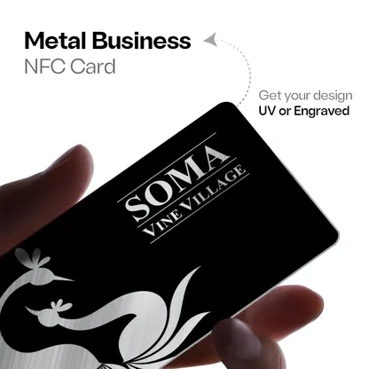 Metal Business NFC Cards (Black)